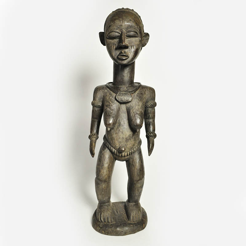 木彫 女性像 アフリカ？ - 彫刻