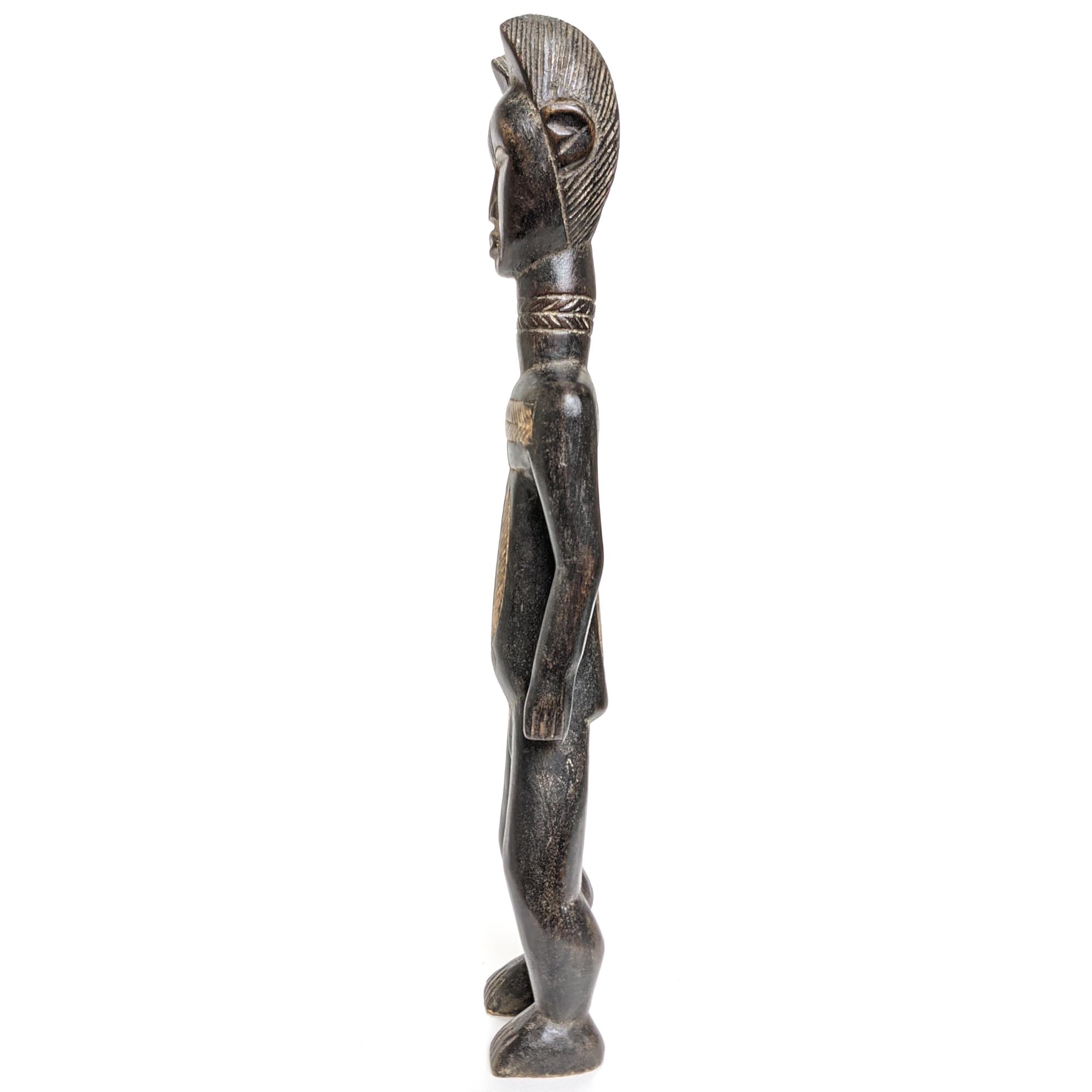 ダン族彫像 38cm アフリカ 人形 プリミティブアート 彫像 (c051-22
