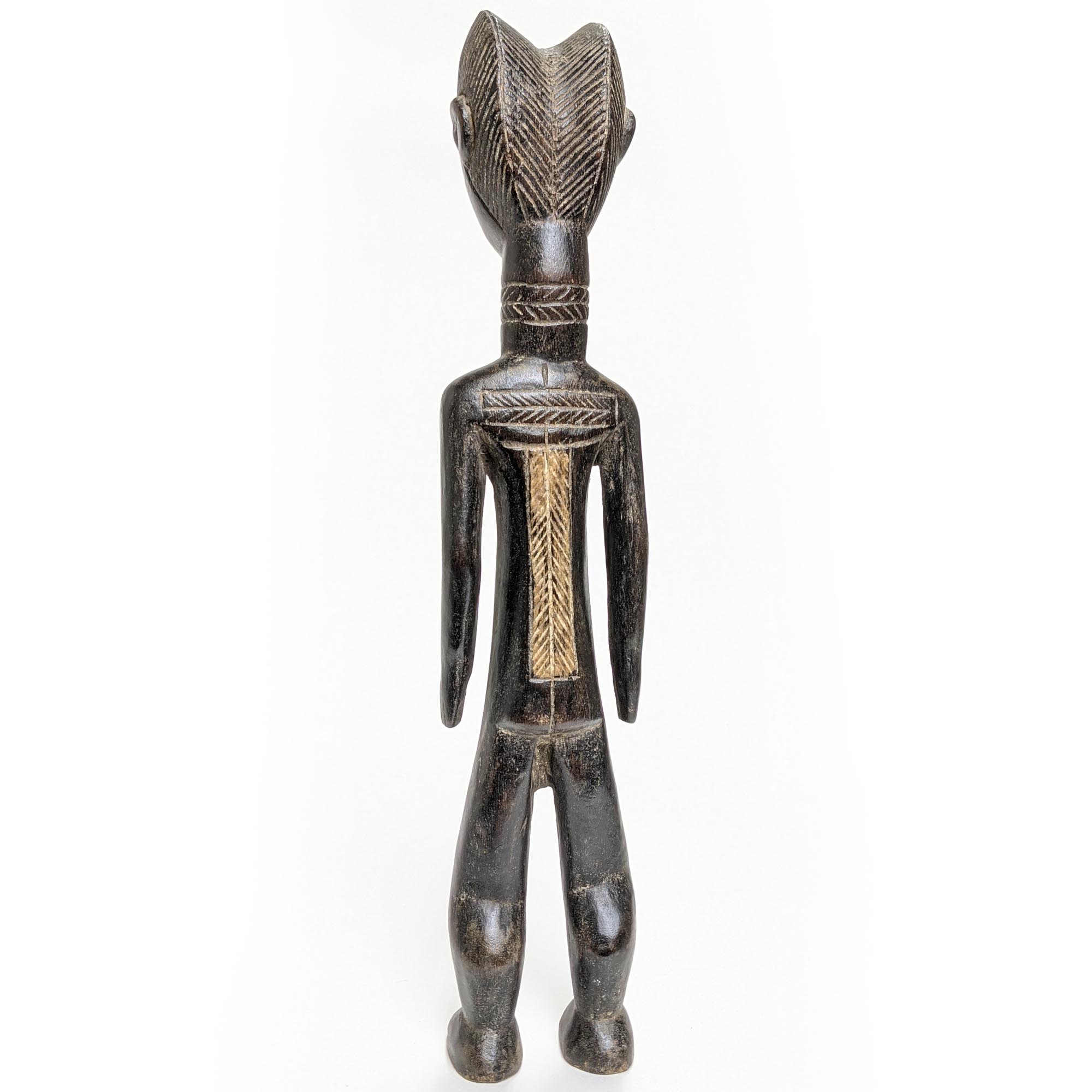ダン族彫像 38cm アフリカ 人形 プリミティブアート 彫像