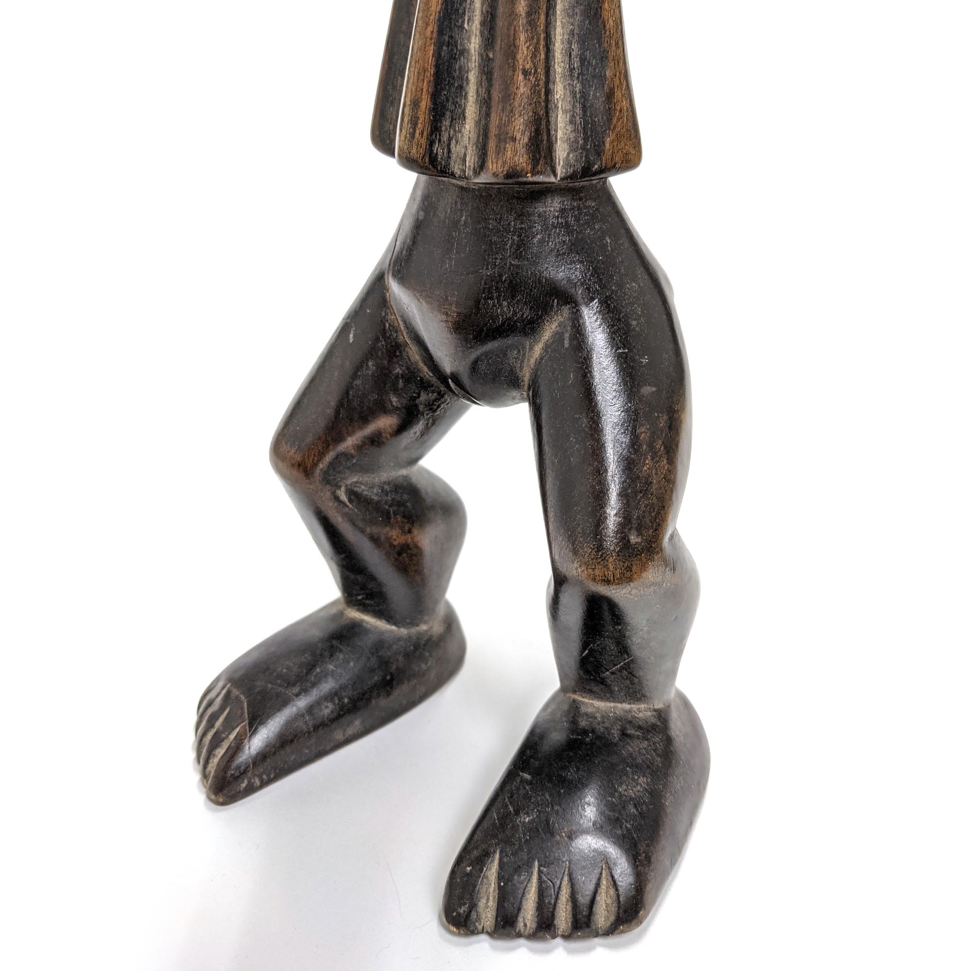 ダン族スプーン像 46cm プリミティブアート 彫像 (c082-01) - アフリカ 