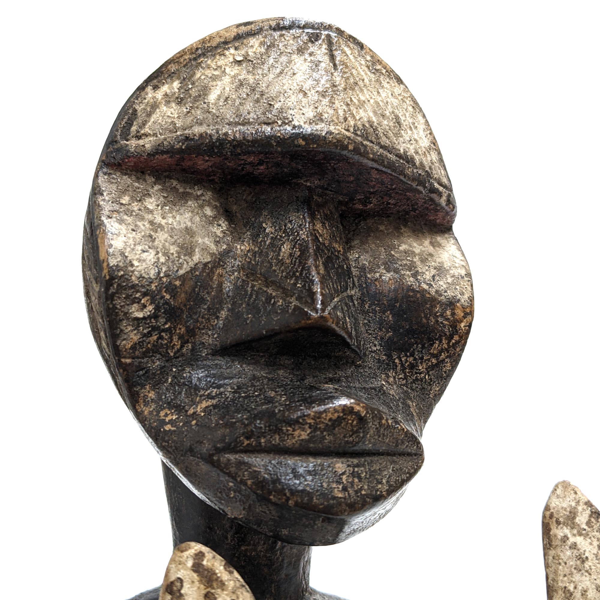 ウェ族戦士像 36cm アフリカ 人形 プリミティブアート 彫像 (c162-22) - アフリカ雑貨店 アフロモード