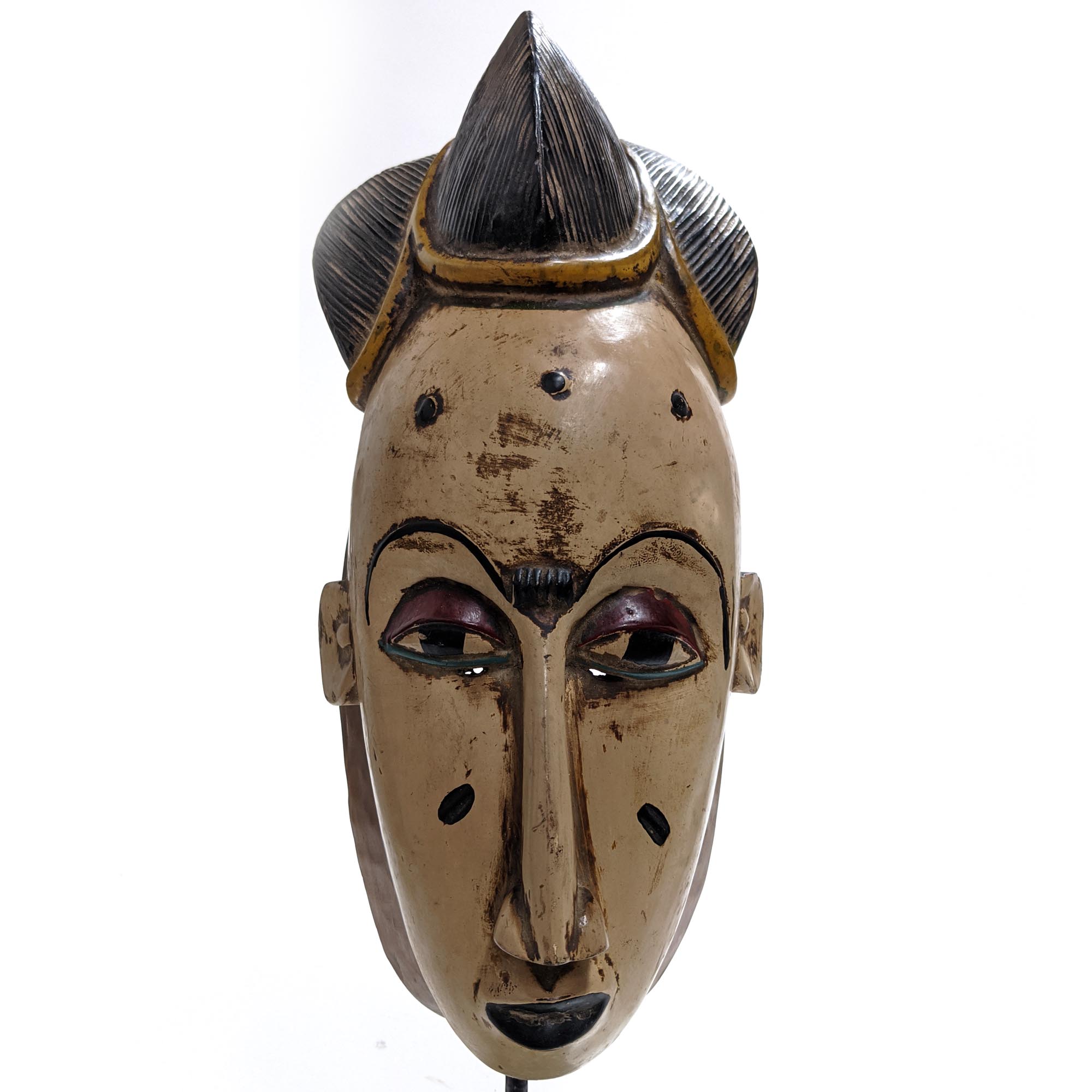 グロ族マスク（41ｃｍ）【アフリカン 仮面 アート】 (f211-23