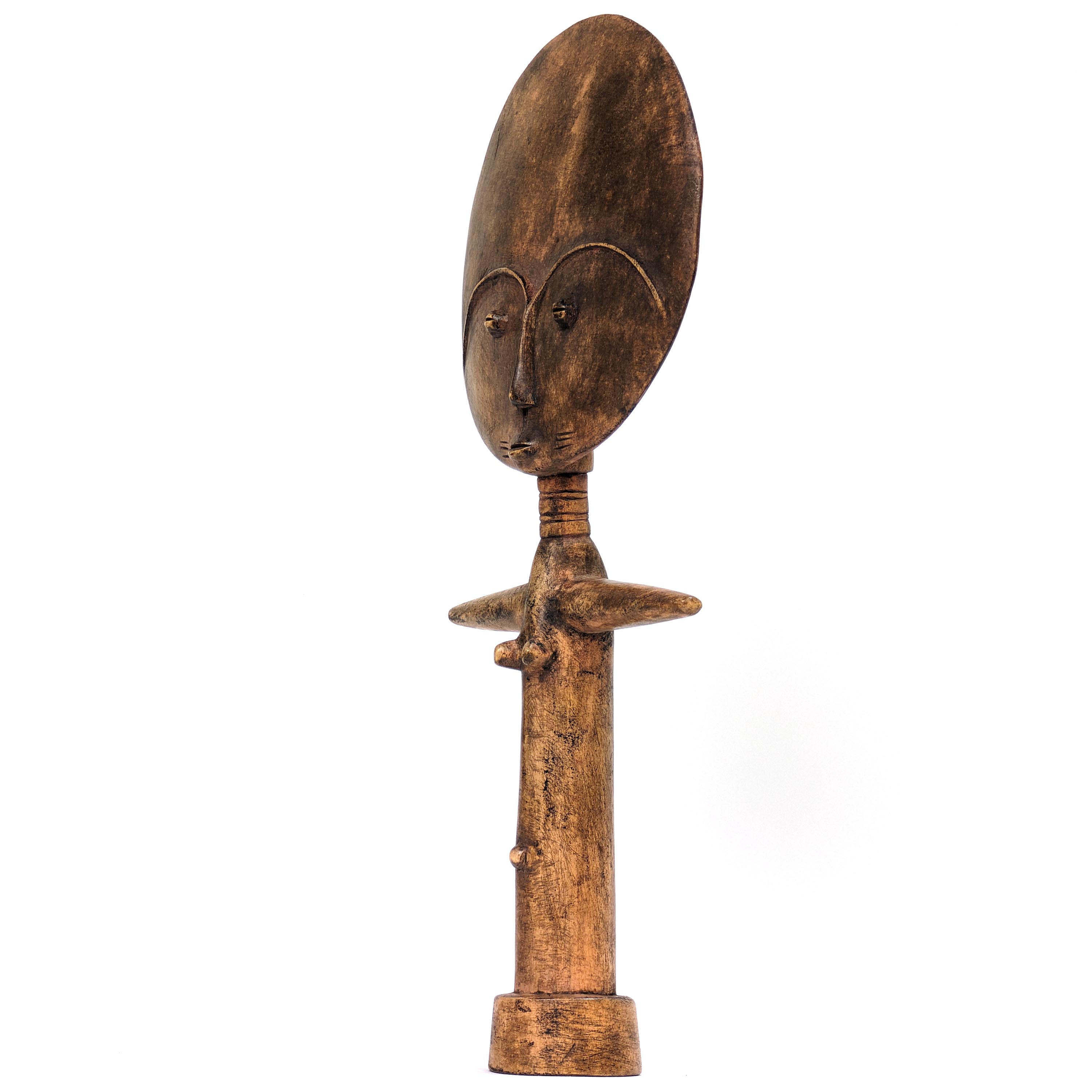 アシャンティ族「アクワバ」 38cm 子宝祈願像 （p580-11） - アフリカ