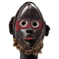 Alternative view of ダン族マスク 23cm アフリカンアート 仮面  （p700-01）