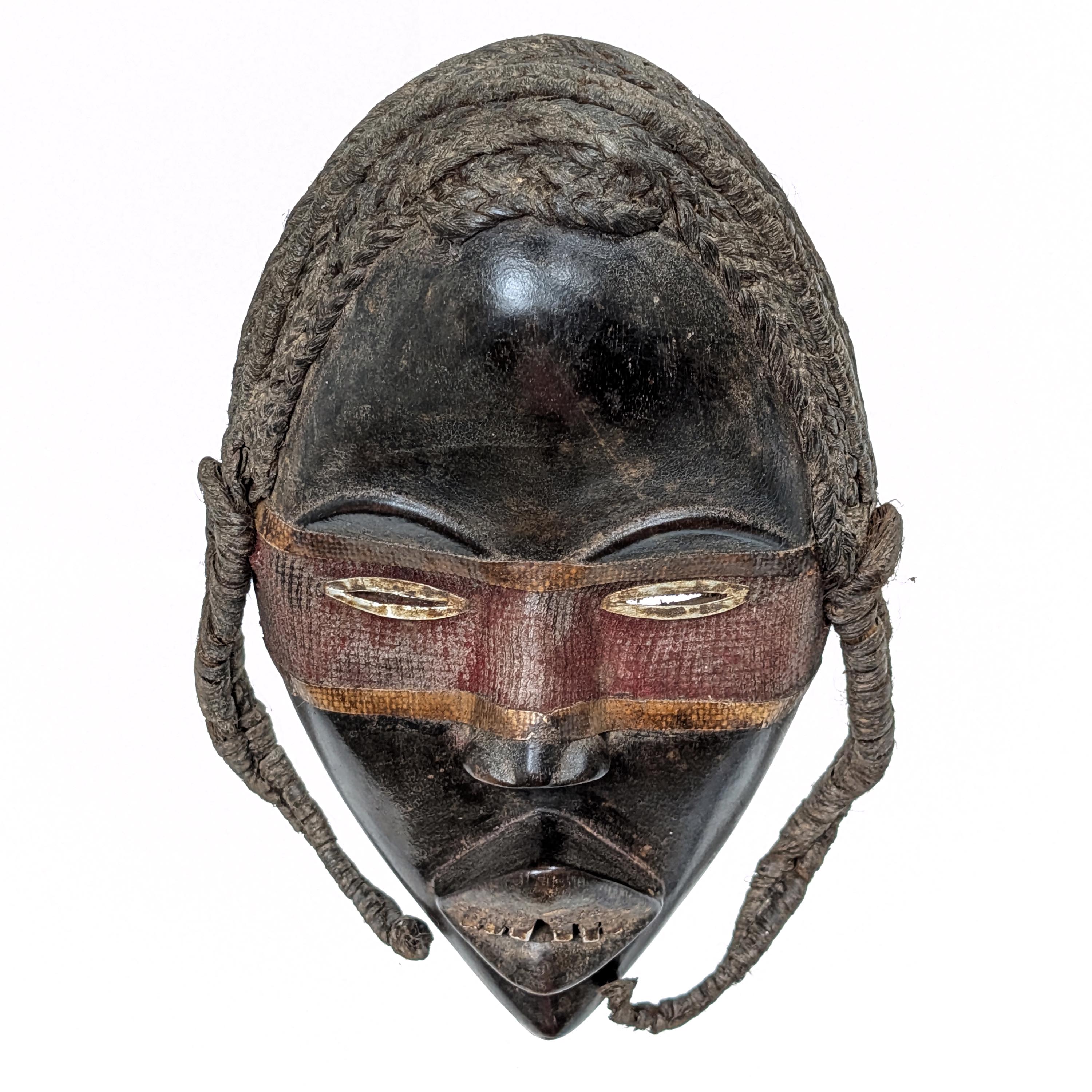 コートジボワール、ダン族のマスクお面アフリカ美術プリミティブアート