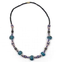 Alternative view of アフリカン ネックレス 再生ガラスビーズ  （r102-19）