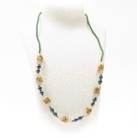 Alternative view of アフリカン ネックレス 再生ガラスビーズ  （r104-07）