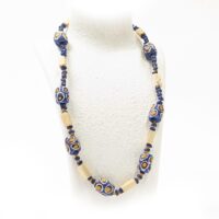 Alternative view of アフリカン ネックレス 再生ガラスビーズ  （r104-08）