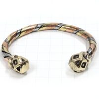 Alternative view of アフリカン メタリック ブレスレット 金属バングル （r123-08）