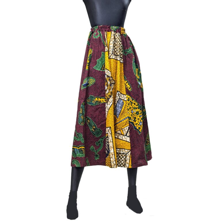 アフリカン　パッチワークスカート アフリカン パッチワーク パーニュ スカート （r133-29） - アフリカ