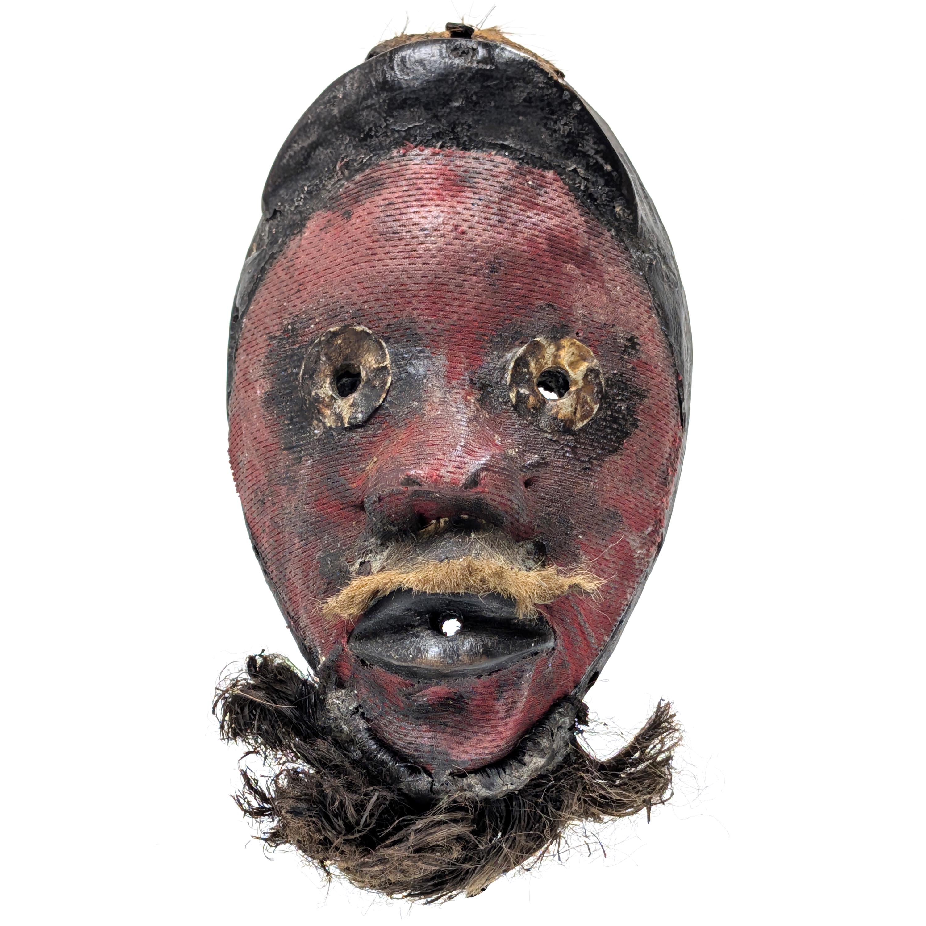 ダン族小型マスク 17cm アフリカン仮面 アート （r153-01）