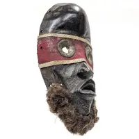 Alternative view of ダン族小型マスク 15cm アフリカン仮面 アート （r153-04）