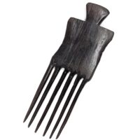 Alternative view of バウレ族のクシ アフリカの木櫛 20cm （r153-08）