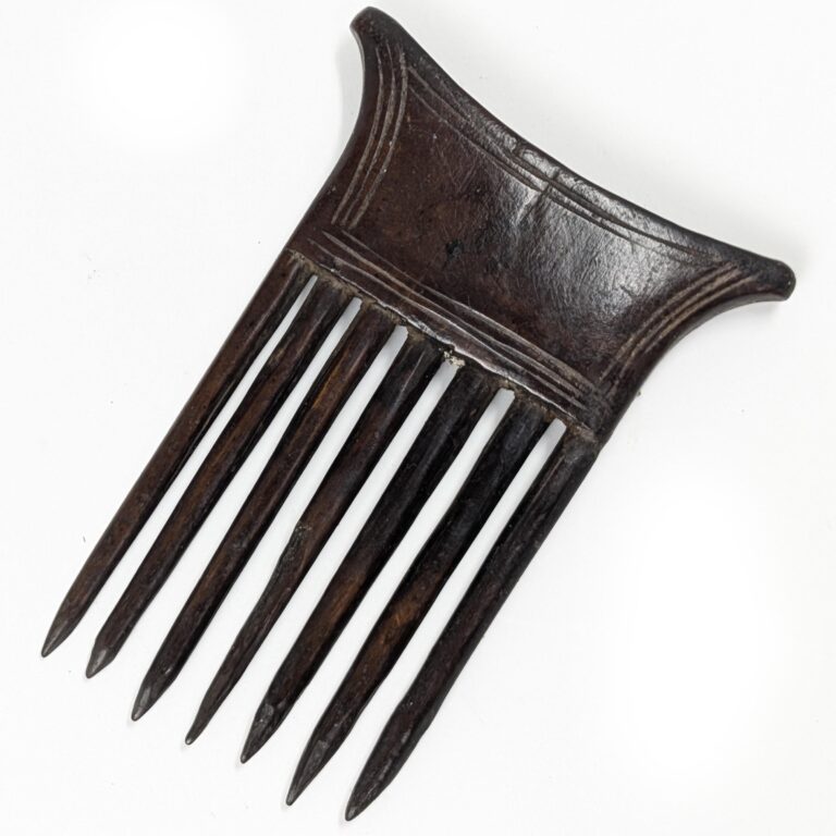 Xmas SALE‼️西アフリカ アシャンティ族 櫛 壁掛アフリカ木彫り 置き物