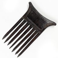 Alternative view of バウレ族のクシ アフリカの木櫛 13cm （r153-10）