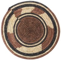 Alternative view of アフリカの水草製 渦巻きトレー なべ敷き （r153-27）