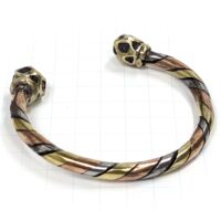 大型 銅線 ブレスレット アフリカン バングル （r155-06）