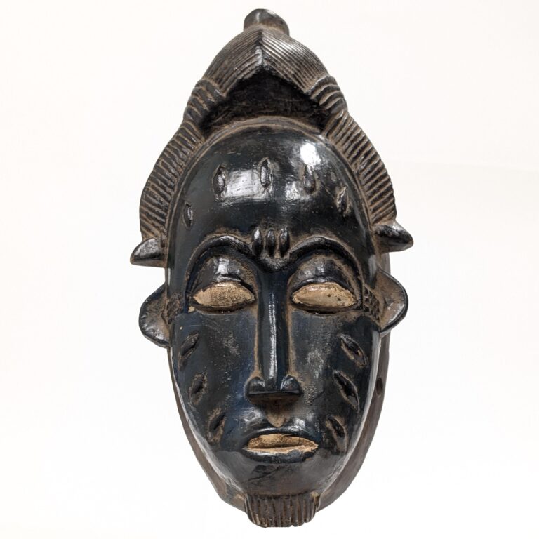 バウレ族小型マスク 26cm アフリカン仮面 アート （r155-22