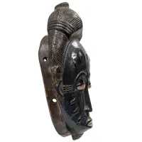Alternative view of バウレ族小型マスク 26cm アフリカン仮面 アート （r155-22）