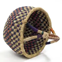 Alternative view of ブルキナバスケットmini 丸かごタイプ アフリカ産 （r160-06）