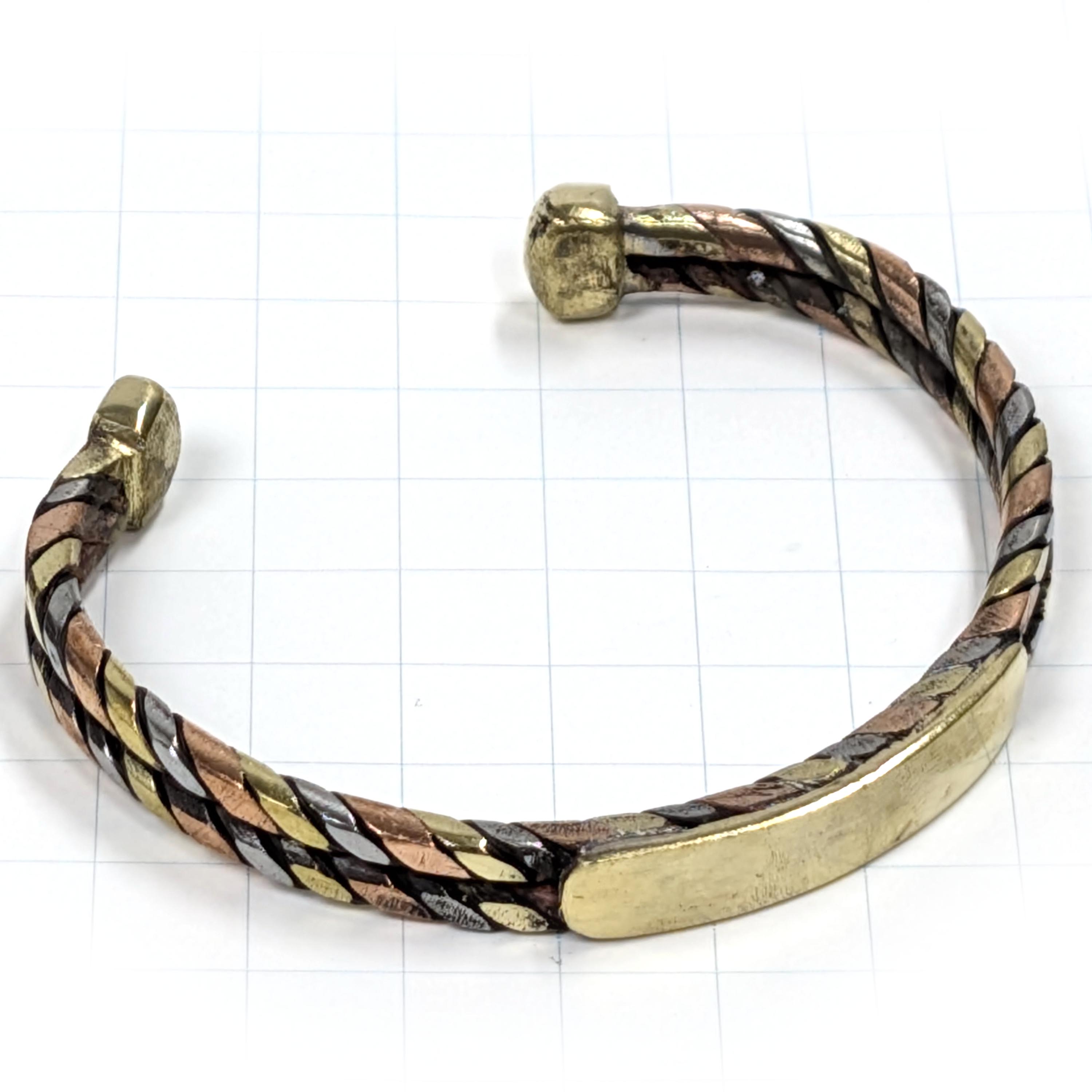 銅線 ブレスレット アフリカン バングル （r163-03）