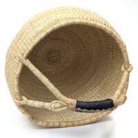 Alternative view of ブルキナバスケット XLサイズ 丸かごタイプ アフリカ産 （r163-22）