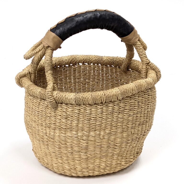 ブルキナバスケットmini 丸かごタイプ アフリカ産 （r163-24