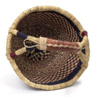 Alternative view of ブルキナバスケットmini 丸かごタイプ アフリカ産 （r163-25）