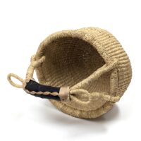 Alternative view of ブルキナバスケットmini 丸かごタイプ アフリカ産 （r163-27）