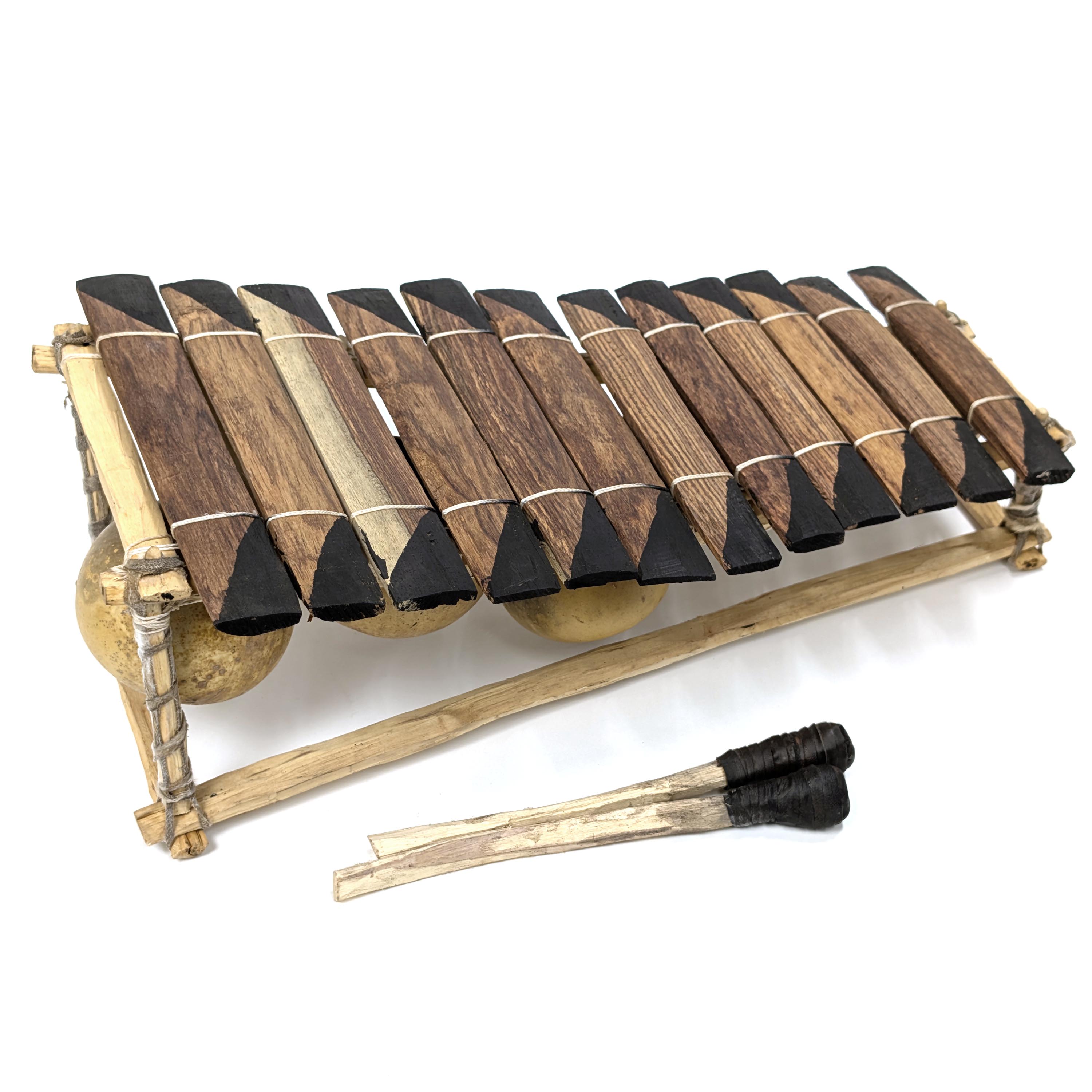 バラフォン 12音 ブルキナファソ製 アフリカの楽器 （r163-28）