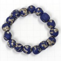 Alternative view of アフリカン  再生ガラスビーズ ブレスレット ゴム芯 （r211-05）