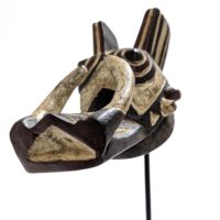 Alternative view of モシ族イノシシマスク 22cm スタンド付 アフリカ 仮面 アート （r211-23）