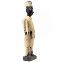 アフリカ　木製彫刻 先住民風 約30cm アフリカ 木製彫刻 先住民風 約30cm