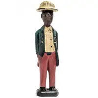 コロン人形 31cm アフリカ 木彫像 （r211-30） - アフリカ雑貨店