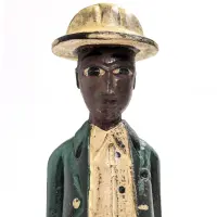 Alternative view of コロン人形 31cm アフリカ 木彫像 （r216-01）