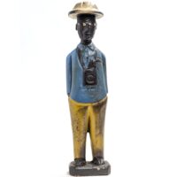 コロン人形 30cm アフリカ 木彫像 （r216-02） - アフリカ雑貨店