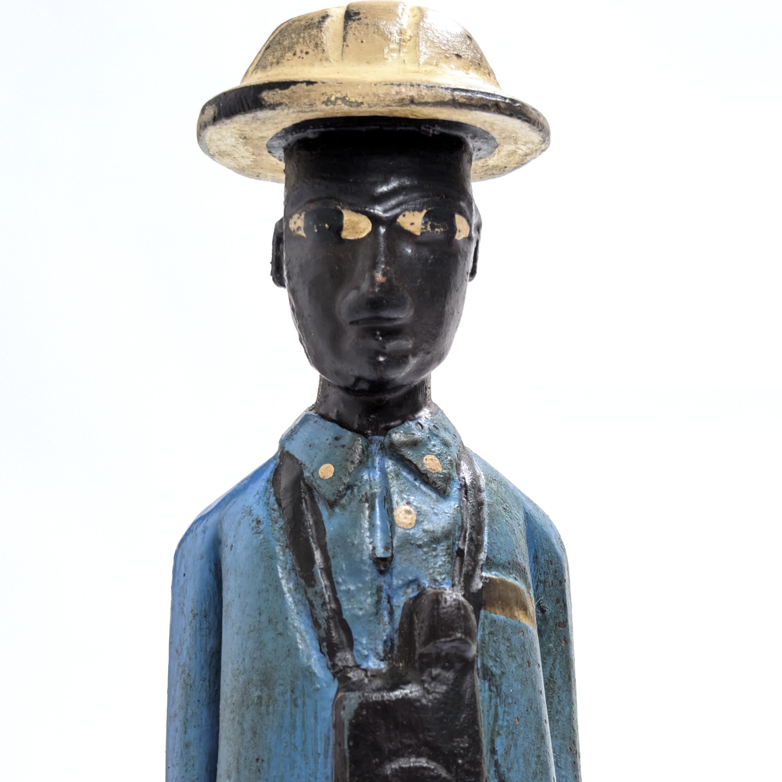 コロン人形 30cm アフリカ 木彫像 （r216-02） - アフリカ雑貨店