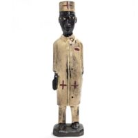 コロン人形 31cm アフリカ 木彫像 （r211-30） - アフリカ雑貨店