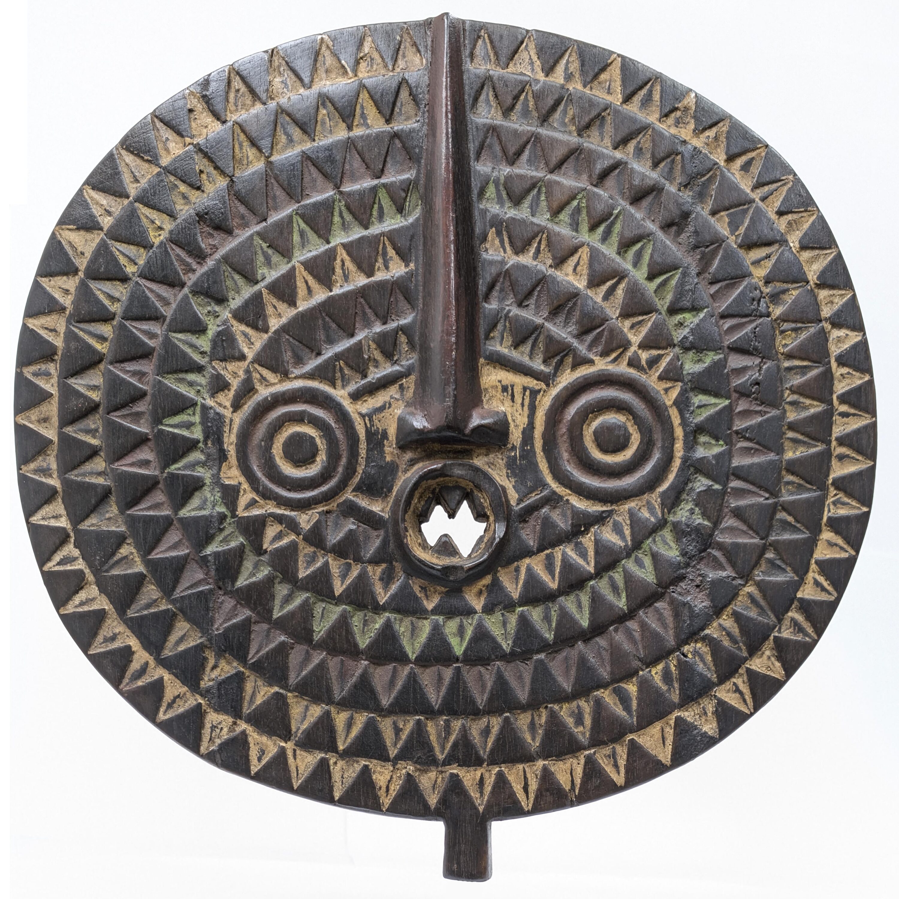 ブワ族フクロウ仮面 46cm アフリカン プリミティブアート マスク （r216-09）