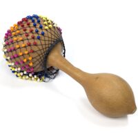 シェケレ 長さ45cm アフリカ マラカス 民族楽器  （r216-14）