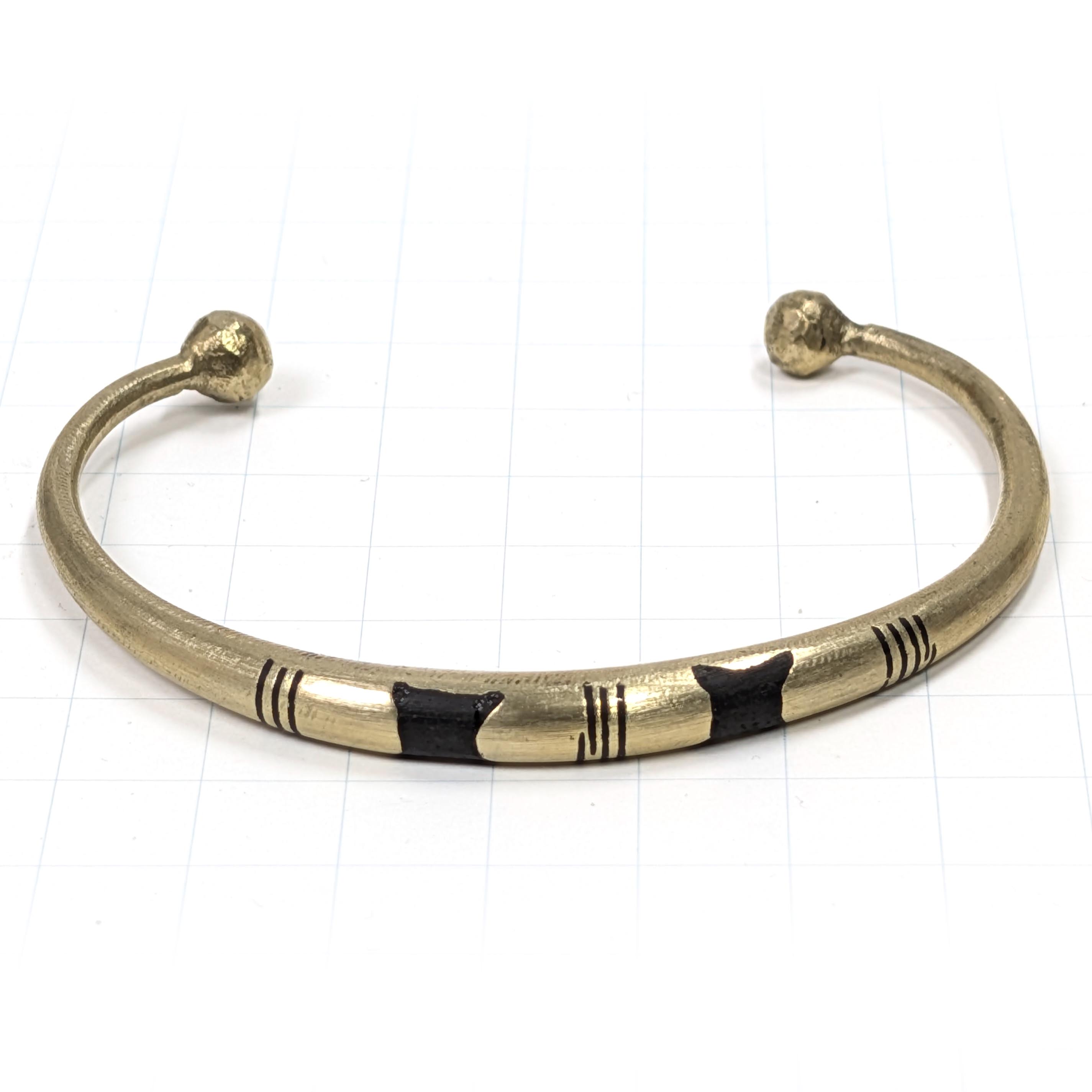 アフリカン メタリック ブレスレット 金属バングル （r216-21）