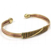 銅線 ブレスレット アフリカン バングル （r216-23）