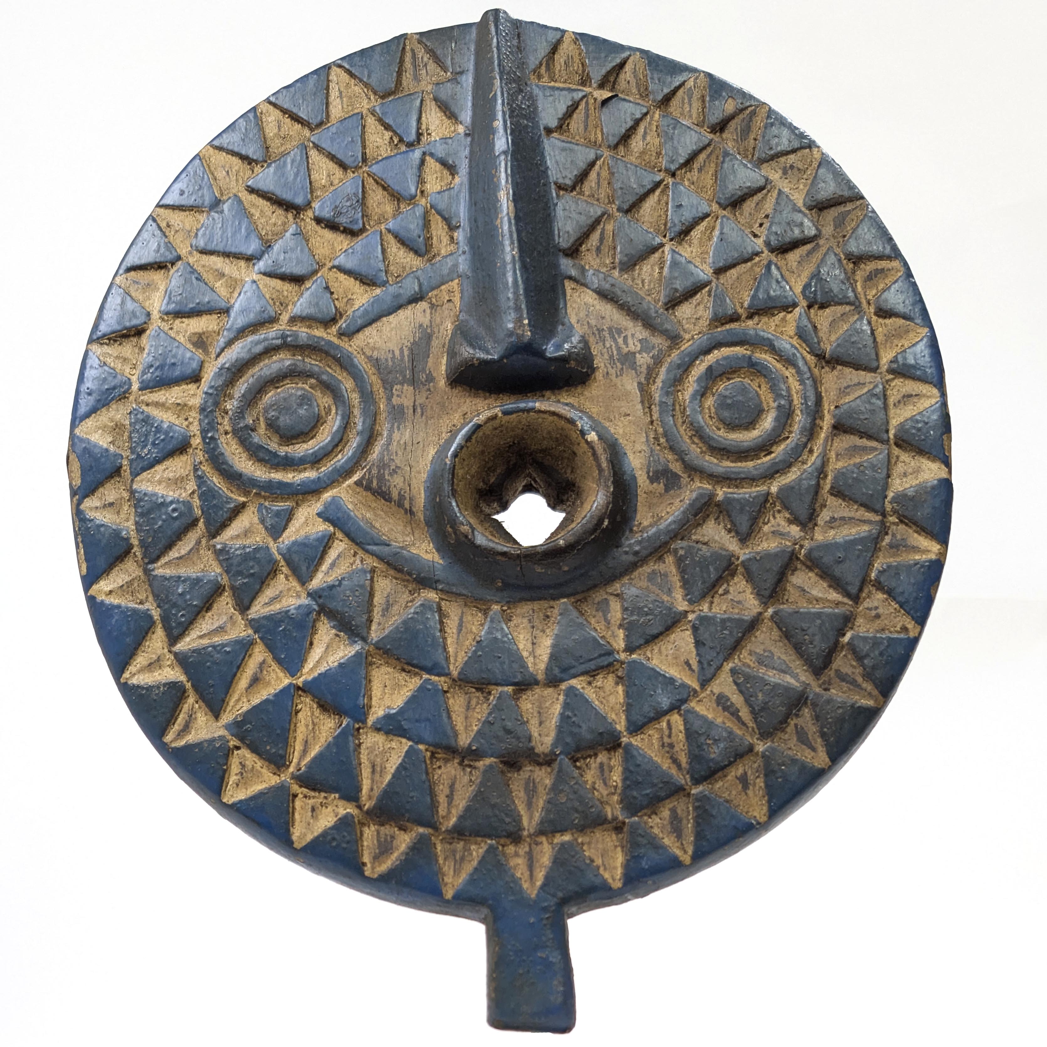 ブワ族フクロウ仮面 30cm アフリカン プリミティブアート マスク （r216-26）