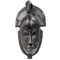 バウレ族マスク 31cm アフリカン仮面 アート （r216-27）