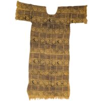 Alternative view of 泥染め布 ワンピース アフリカ 民族衣装 （r216-31）