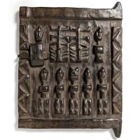 ドゴン族の扉 高さ28cm アフリカン プリミティブアート （r219-01）