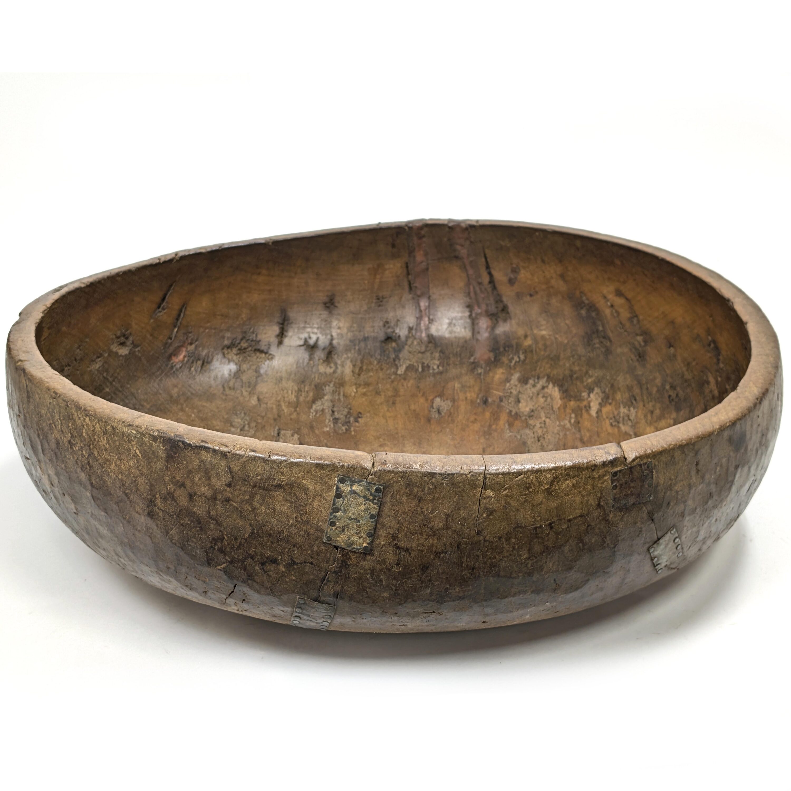 トゥアレグ族大型アンティーク木製ボール 63cm （r219-03）