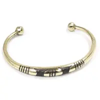 アフリカン メタリック ブレスレット 金属バングル （r219-12）