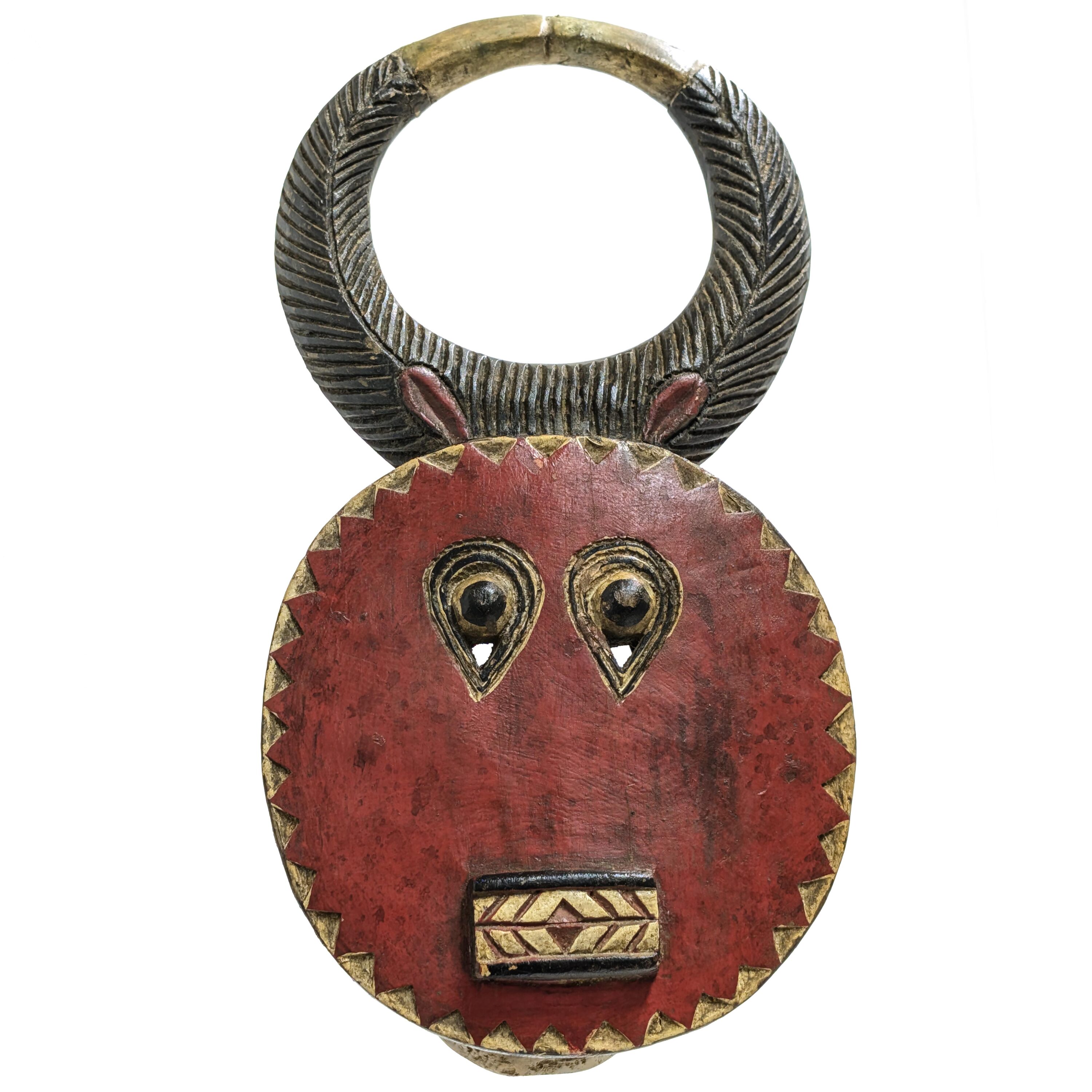 バウレ族プレプレ仮面 48cm アフリカン プリミティブアート マスク （r219-15）