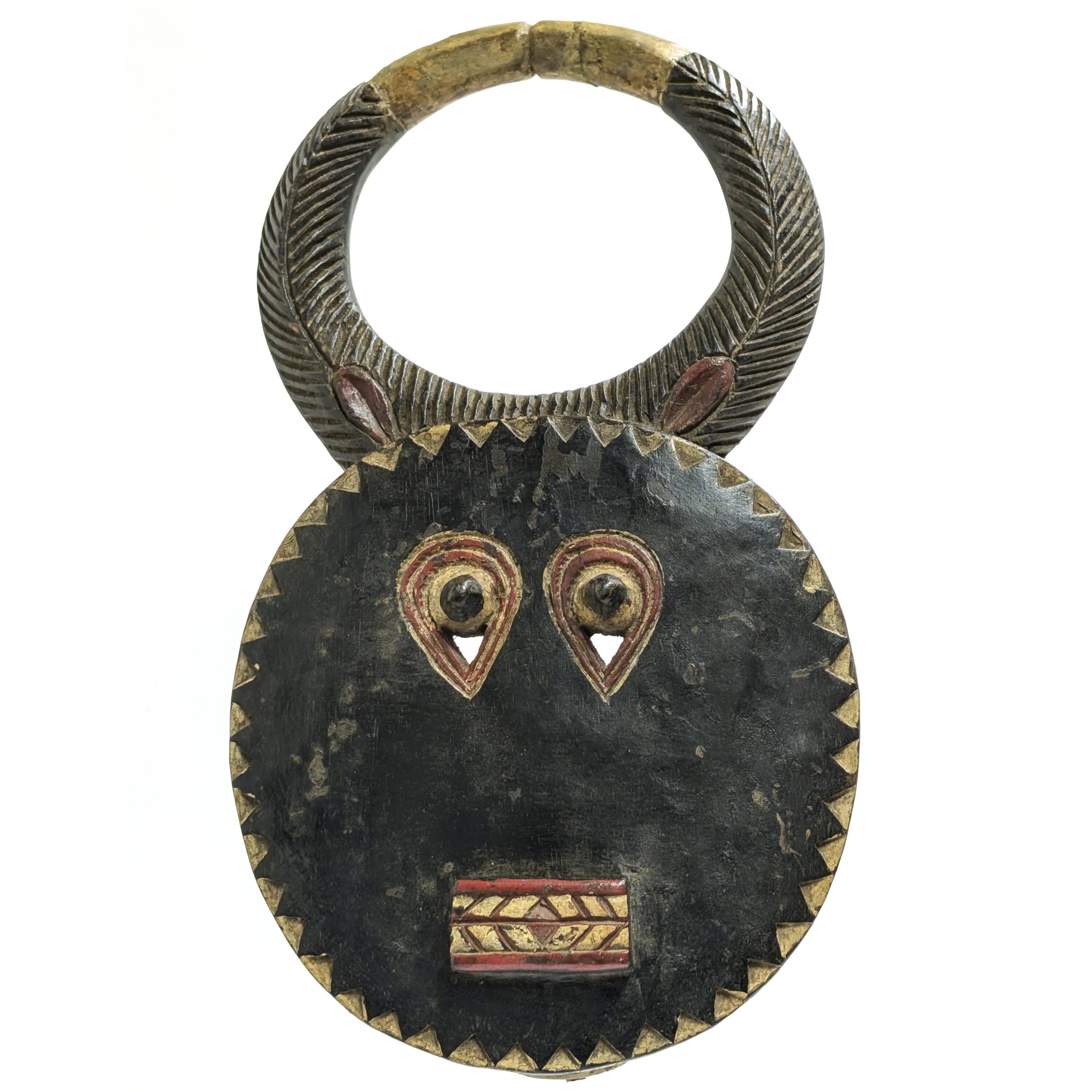 バウレ族プレプレ仮面 49cm アフリカン プリミティブアート マスク （r219-16）